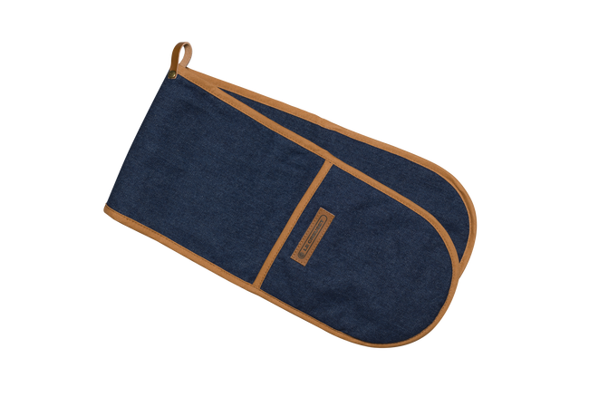 Double Oven Glove Denim Blue