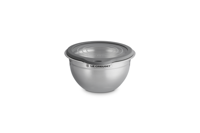 Stainless Steel Mixing Bowl with Glass Lid