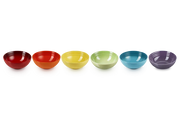 Stoneware Rainbow Set of 6 Cereal Bowls
