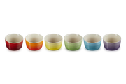 Stoneware Rainbow Set of 6 Mini Ramekins
