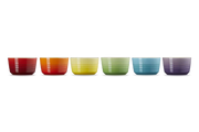 Stoneware Rainbow Set of 6 Mini Ramekins