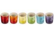 Stoneware Rainbow Set of 6 Seattle 400ml Mugs
