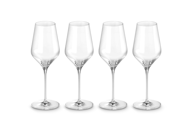Set of 4 White Wine Glasses