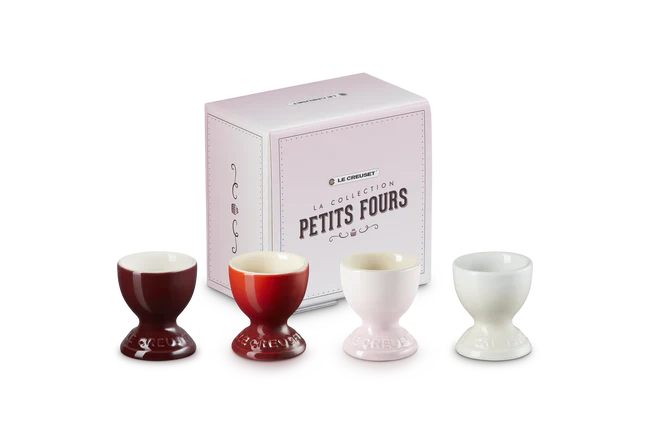 Stoneware Petits Fours Set of 4 Egg Cups