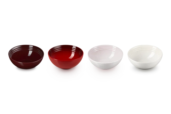 Stoneware Petits Fours Set of 4 Cereal Bowls