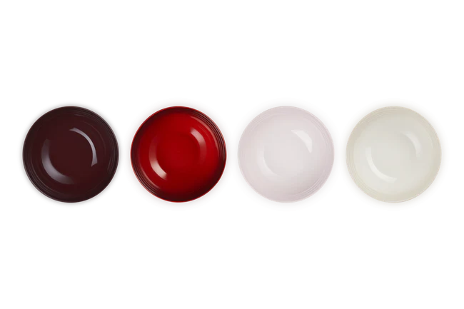 Stoneware Petits Fours Set of 4 Cereal Bowls