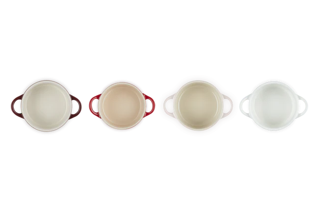 Stoneware Petits Fours Set of 4 Mini Cocottes