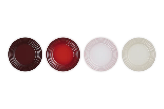 Stoneware Petits Fours Set of 4 Appetiser Plates