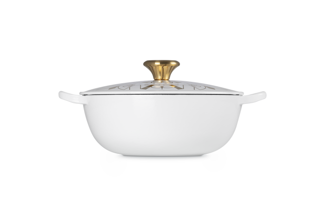Cast Iron Art Deco Casserole