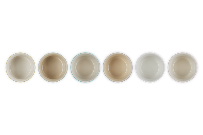 Stoneware Sorbet Set of 6 Mini Ramekins