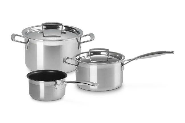 3-ply Stainless Steel 3-piece Cookware Set