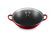 Cast Iron Signature Wok with Glass Lid
