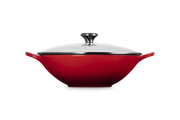 Cast Iron Signature Wok with Glass Lid